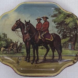 Vintage Horner Boy Blue Rum Butter Toffee Candy Tin Made In England Empty AS IS